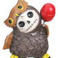 SUMMIT COLLECTION Furrybones Hootie Signature Skeleton in Brown Owl Costume with Red Lollipop