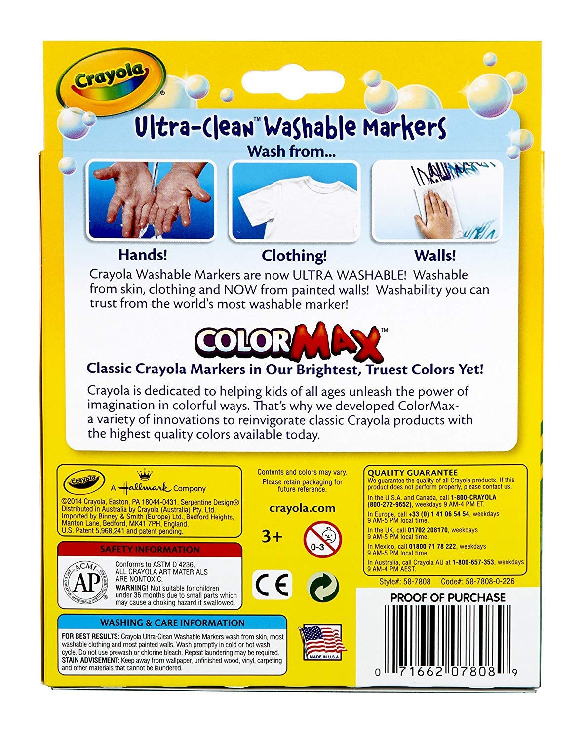 Crayola 8ct Washable Markers Fine