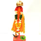 Itiha Orange Gudi Showpiece for Gudi Padwa, Return Gift, Housewarming, and Diwali Gift- 11 inch, Wood