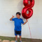 Red Number 3 Balloon 40 Inch, 3 Balloon Number, 3Rd Birthday Decorations, Red Party Supplies For Boys Girls