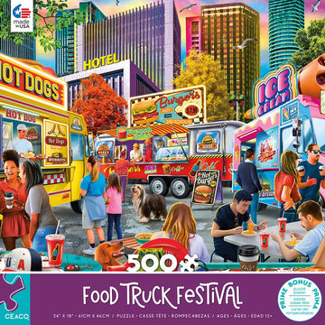 Ceaco - Pd Moreno - Food Truck Festival - 500 Piece Jigsaw Puzzle