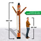 LookOurWay Air Dancers Inflatable Tube Man Attachment - 10 Feet Tall Wacky Waving Inflatable Dancing Tube Guy for Business Promotion - Blower Not Included - Mascot Character Animal Themed - Tiger