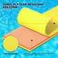 MADOG 18 x 6 Ft Outdoor Floating Water Mat for mature-themed Beach Lake Ocean Swimming Pool Large Size 3 Layer Tear Resistant XPE Foam Giant Swim Tanning Float Island Pad Raft Recreation Hck Lounge Yellow