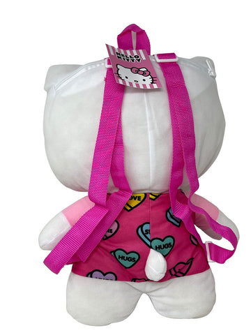 Fast Forward Hello Kitty Plush Backpack with Heart & Love