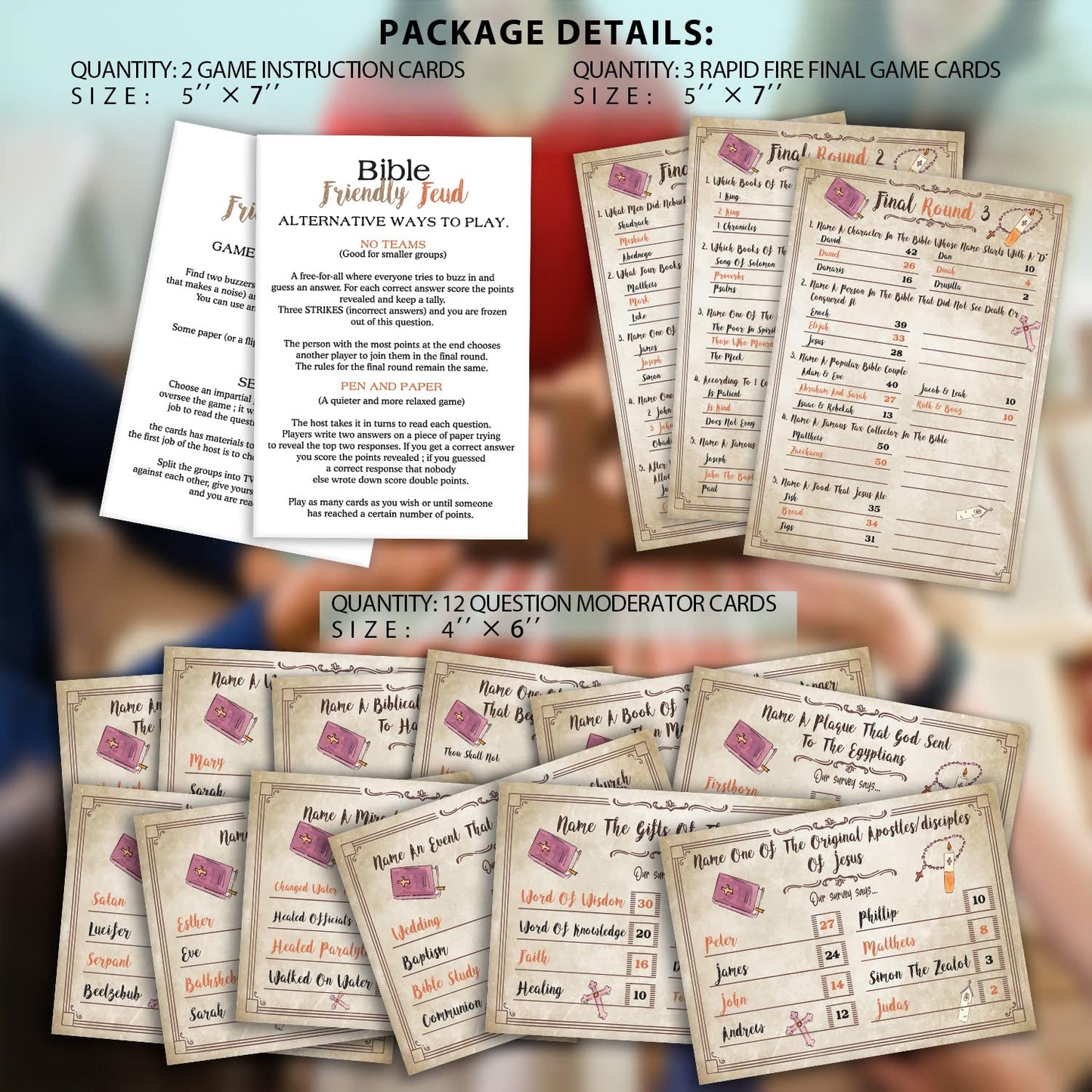 Bible Trivia Game, Bible Friendly Feud Quiz, Bible Trivia Games For Family, Bible Family Feud Questions, Games For Church Group,