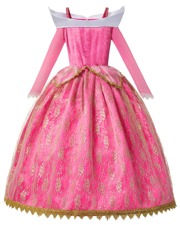 Axaxa Aurora Costume For Girls Halloween Costume Fancy Birthday Party Dress Up With Accessories 3-8T