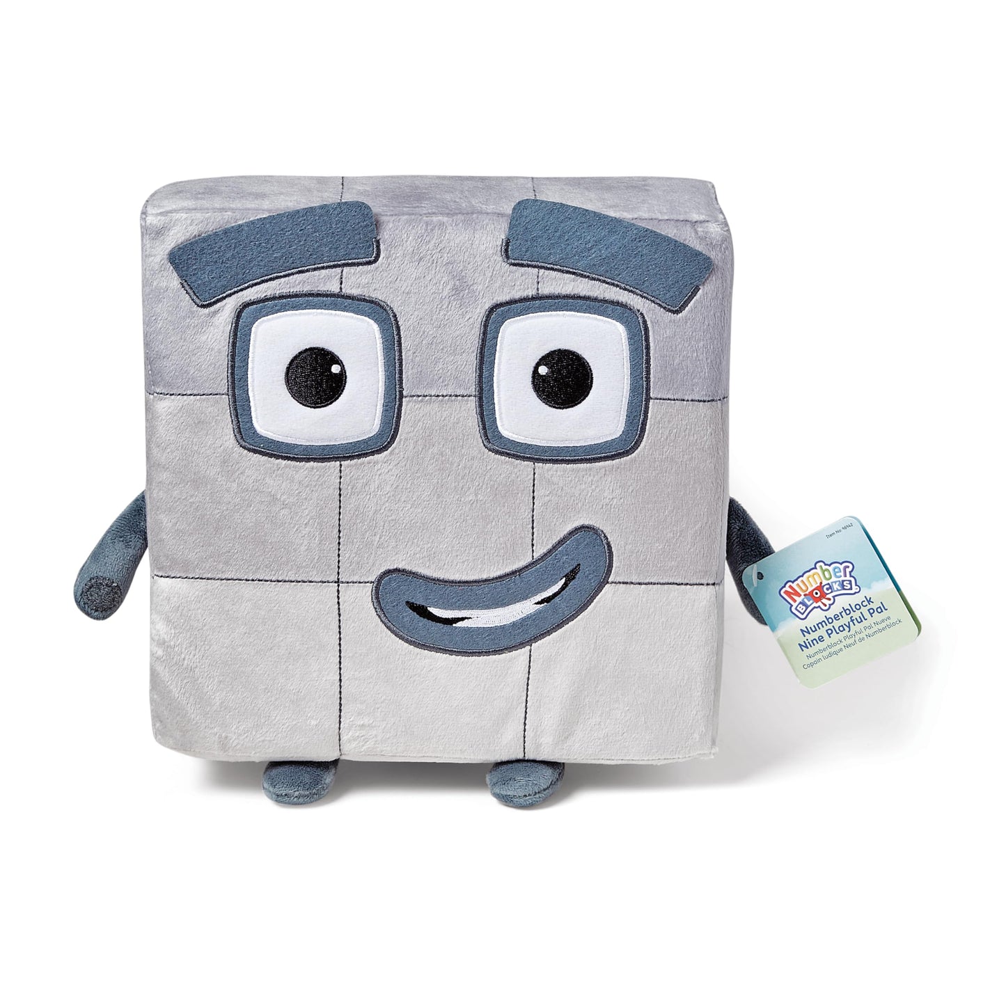 Hand2Mind Numberblock Nine Playful Pal Plush, Numbers For Toddlers, Preschool Math Learning Toys, Stuffed Animal Plushies, Count