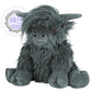 Suzzipals Highland Cow Stuffed Animal, Microwavable Stuffed Animals Heating Pad For Period Cramps, Highland Cow Plushies For Str