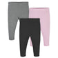 Gerber Baby Girls Toddler Multi-Pack Premium Pants Leggings, Pinkblack, 2T