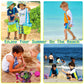 Brmdt Kids Beach Bag Seashell Bag For Beach Vacation, Mesh Shell Bags For Picking Up Shells, 8.7'' Mesh Bags For Holding Sunglas