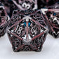 ARUOHHA Hollow DND Metal Dice Set Dungeons and Dragons Black Red D and D Dice, D+D RPG D&D Dice Role Playing Games Polyhedral Di