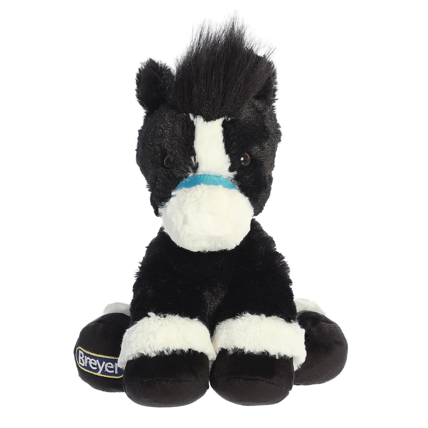 Aurora® Exquisite Breyer® Bridle Buddies Horse Stuffed Animal - Realistic Detailing - Imaginative Play - Black 11 Inches