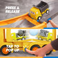 VROOMIX 3-Layer Extra Large Construction Truck Toys for Boy Girls, 7-in-1 Big Transport Vehicle Carrier Truck with Directional T