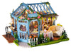 Kisoy Dollhouse Miniature with Furniture Kit  Handmade DIY House Model for Teens mature-themed Gift (Rose Garden Tea House)