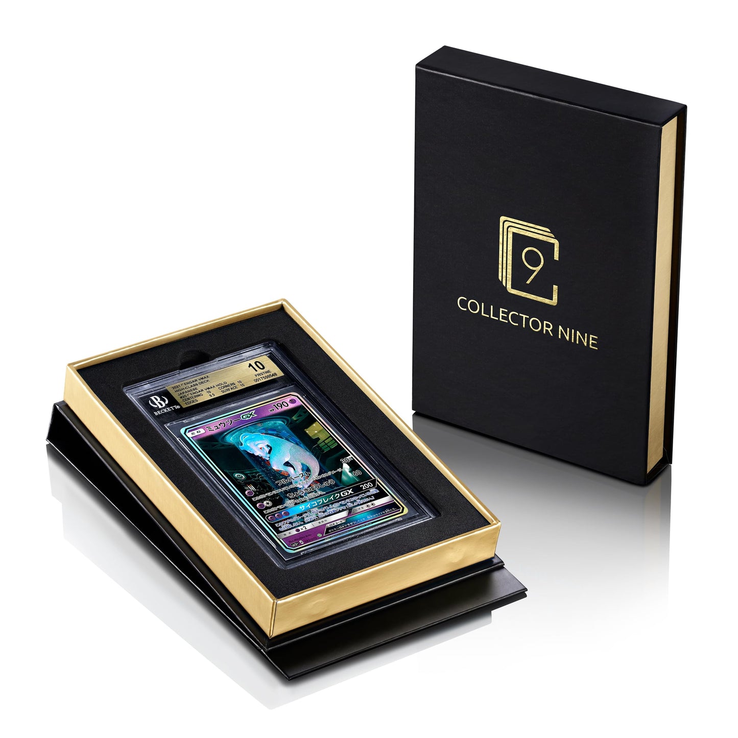 Bgs Display Gift Case Magnetic Flip | Graded Card Storage Slab Shipping Box Holder (Gold, Bgs Single)
