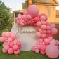 Bezente Pink Giant Balloons 36 Inch - 8 Pack Jumbo Pink Balloons Large Round Light Pink Latex Balloons For Birthday Wedding Anni