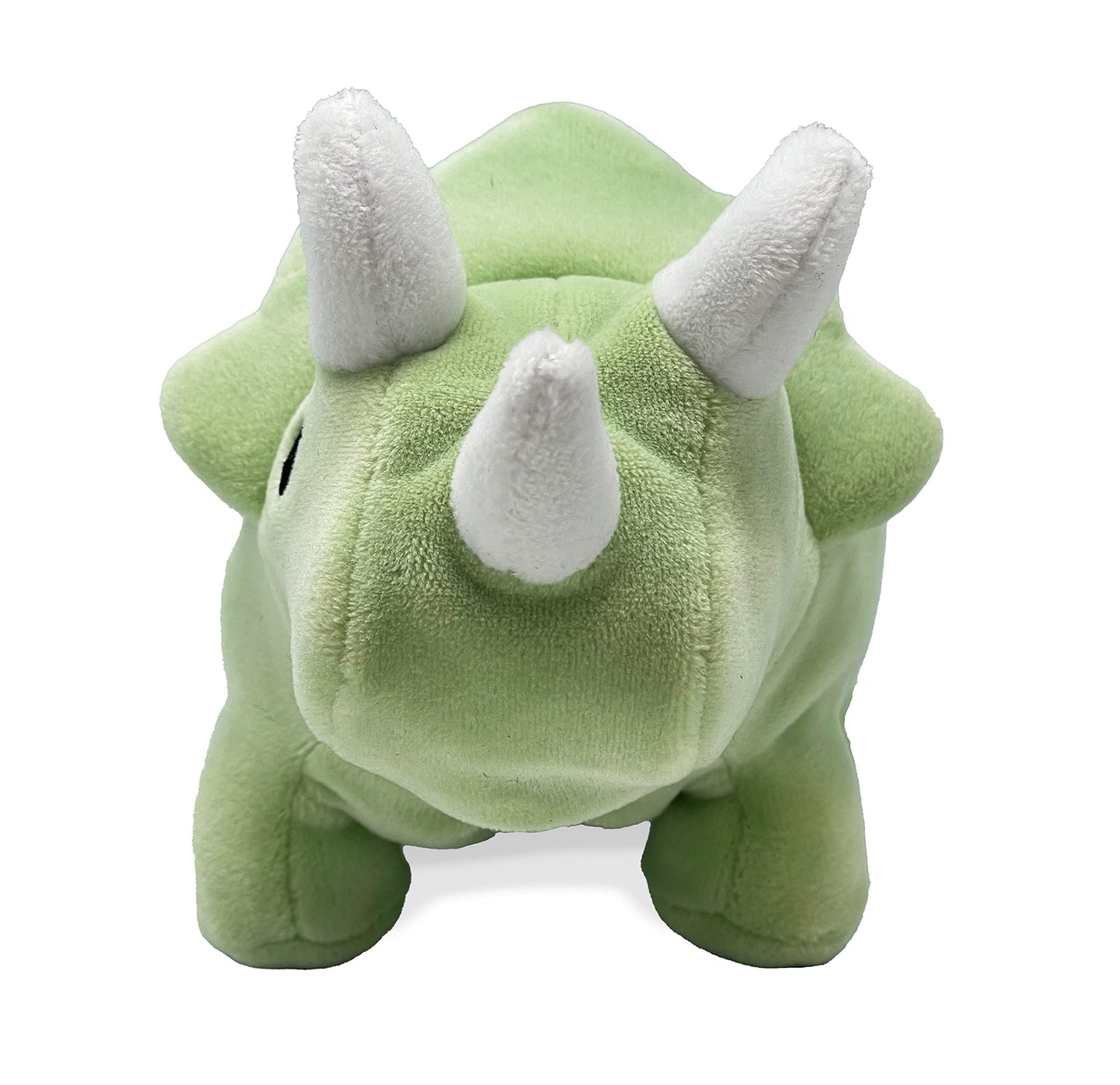 Hatchkinz Reversible Triceratops Egg Plushie | 8" Green Polyester | Mood Plush Stress Relief