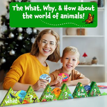 Skillmatics Flash Cards - Science Snippets Animals, Learning Resources & Educational Toys For Boys & Girls, Gifts For Ages 7, 8, 9 & Up