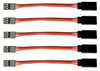 Apex RC Products 3'' / 75mm JR Style Servo Extension - 5 Pack #1002
