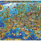 Educa 17962, Crazy, 500 Piece Puzzle For Adults And Children From 10 Years, Map, Europe, Multicoloured