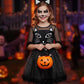 Neilyoshop Girls Cat Costume Kids Black Cat Dress Animals Costume Set For Halloween Dress up