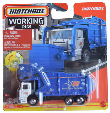 Matchbox Garbage King XL, Working Rigs 7/16 [White/Blue]