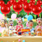 6 Pcs Mouse Head Balloons, 24'' Mouse Mylar Balloon Jumbo Mouse Head Aluminum Foil Balloons For Birthday Party Decorations Baby Shower Supplies Party Favors (Red)
