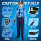 Luucio Police Costume For Kids, Kids Police Officer Costume For Boys With Police Accessories, Halloween Costumes For Boys