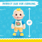 Just Play Cocomelon 100% Recycled Materials 13-Inch Jj Plush Stuffed Doll, Super-Soft And Huggable, Kids Toys For Ages 18 Month