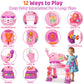 Kizzyea Toddler Basketball Hoop & Soccer Goal Sports Toys For 1 2 3 Years Old Girls Boys, Interactive Musical Toys, Montessori Toys, Christmas Birthday Gifts For Baby Kids Age 12-18 Months