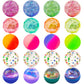 Ohanniewa Bouncy Balls For Kids 20 Pieces 5 Styles 32Mm Assorted Bouncy Balls With Storage Bag For Birthday Party Favors