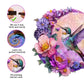 Jigfoxy Wooden Puzzles for mature-themeds  Hummingbird Wood Puzzles mature-themed  Unique Animal Shape Wooden Jigsaw Puzzles  Birthday Gifts for Puzzles Lovers Family Friend (S-8.4 * 8.1in-100 pcs)