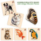 Quokka Realistic Wooden Puzzles For Toddlers 1-3 Year Old - 15X15 Inches Kids Puzzles Ages 2-4 - Birds, Animals, Fish, Butterfly Montessori Toddler Toys - Motor Skills Games Gifts For Girls&Boys