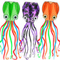 Octopus Kite 3 Pack, Kites For Kids Easy To Fly, Kites For Adults, Kites For Kids Ages 8-12, Kite For Toddlers, Kites For Beach, Kite String 100M Large 3D Giant Rainbow Kites For Boys, Kites For Girls