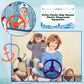 2 Pack Steering Wheel Playset Plastic Pirate Ships Wheel With Mounting Tools For Kids Playground Outdoor Gym (Purple, Orange)