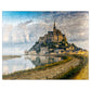 Mypuzzle Morning View Of Mont Saint-Michel France - Premium 100 Piece Jigsaw Puzzle For Adults