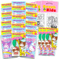 Hello Kitty and Friends Mini Party Favors Set for Kids - Bundle with 24 Mini Kuromi Grab n Go Play Packs with Coloring Pages, St