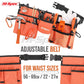 Hi-Spec 16pc Orange Kids Tool Kit Set & Child Size Tool Belt. Real Metal Hand Tools for DIY Building, Woodwork & Construction Le