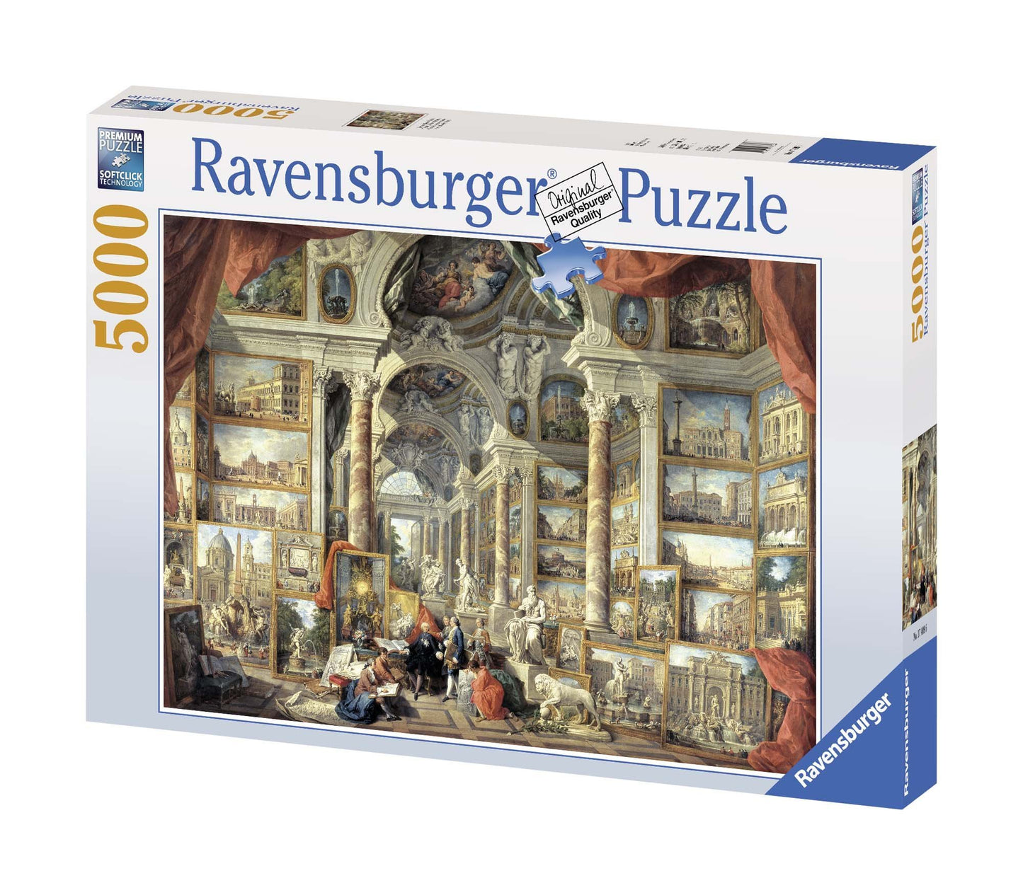 Ravensburger 5000 Piece Jigsaw Puzzle - Modern Rome, Durable Cardboard, Tan, Model 17409, Ideal Gift for Puzzle Enthusiasts