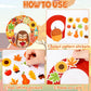 36 Sets Fall Animal Wreath Craft Kits DIY Autumn Scarecrow Pumpkins Paper Wreath Hanging Ornaments Make Your Own Thanksgiving Pa