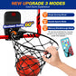 Ropoda Indoor Basketball Hoop, Mini Hoop With 7 Led Lights, 3 Modes Scoreboard, Mini Hoop With 4 Balls Over The Door, Basketball