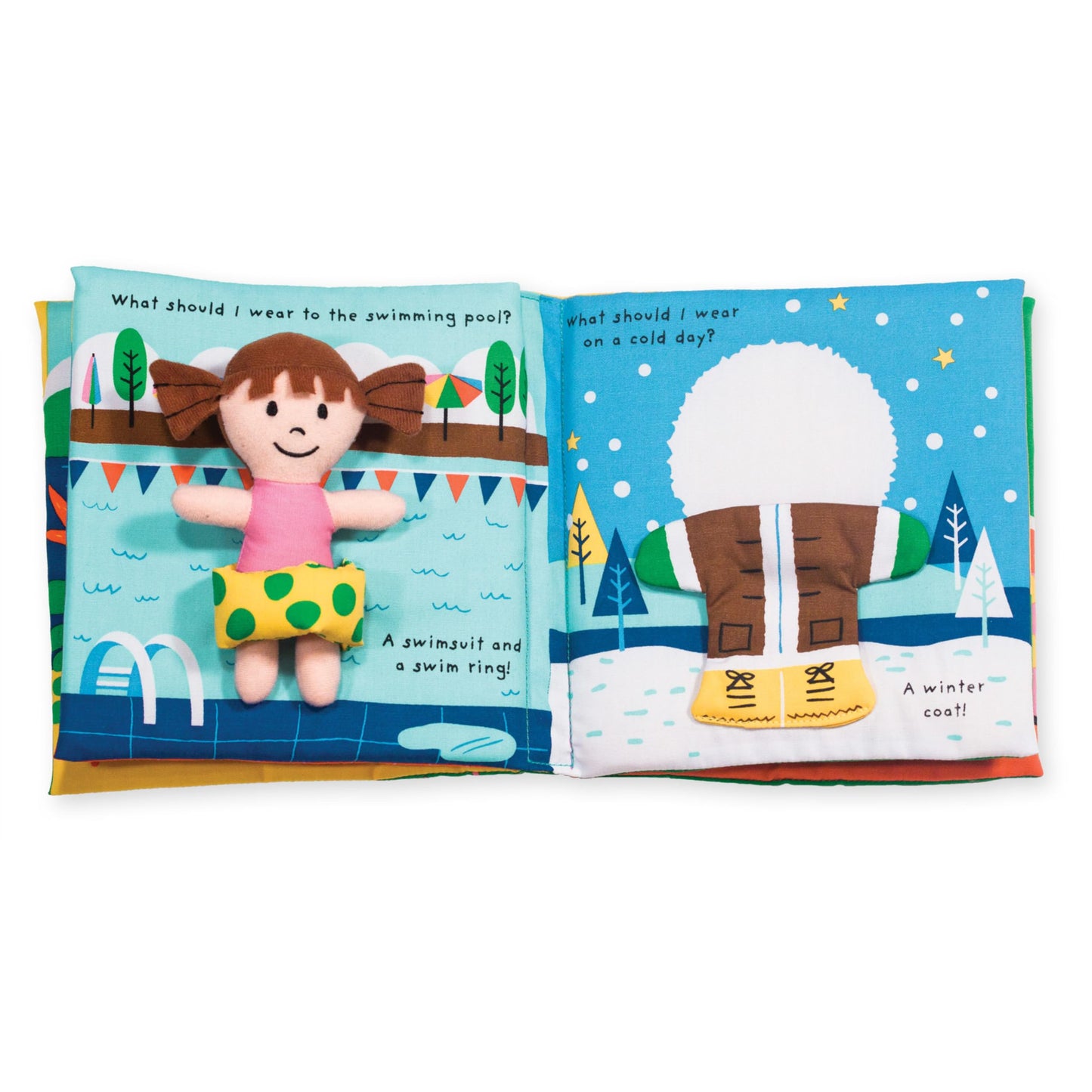 Melissa & Doug Soft Activity Baby Book - Multi Fabric - What Should I Wear? - 1 EA - Model 9204