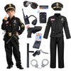 Spooktacular Creations Halloween Police Costume for Kids  Black Police Officer Costume for Boys  Toddler Cosplay RolePlay Themed Party (3T  3-4 yrs)