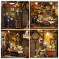 DIY Miniature House Kit  CUTEROOM Mini House Kit for mature-themed to Build  Wooden Dollhouse Making Kit with Furniture  Christmas Birthday Gifts (Magic)