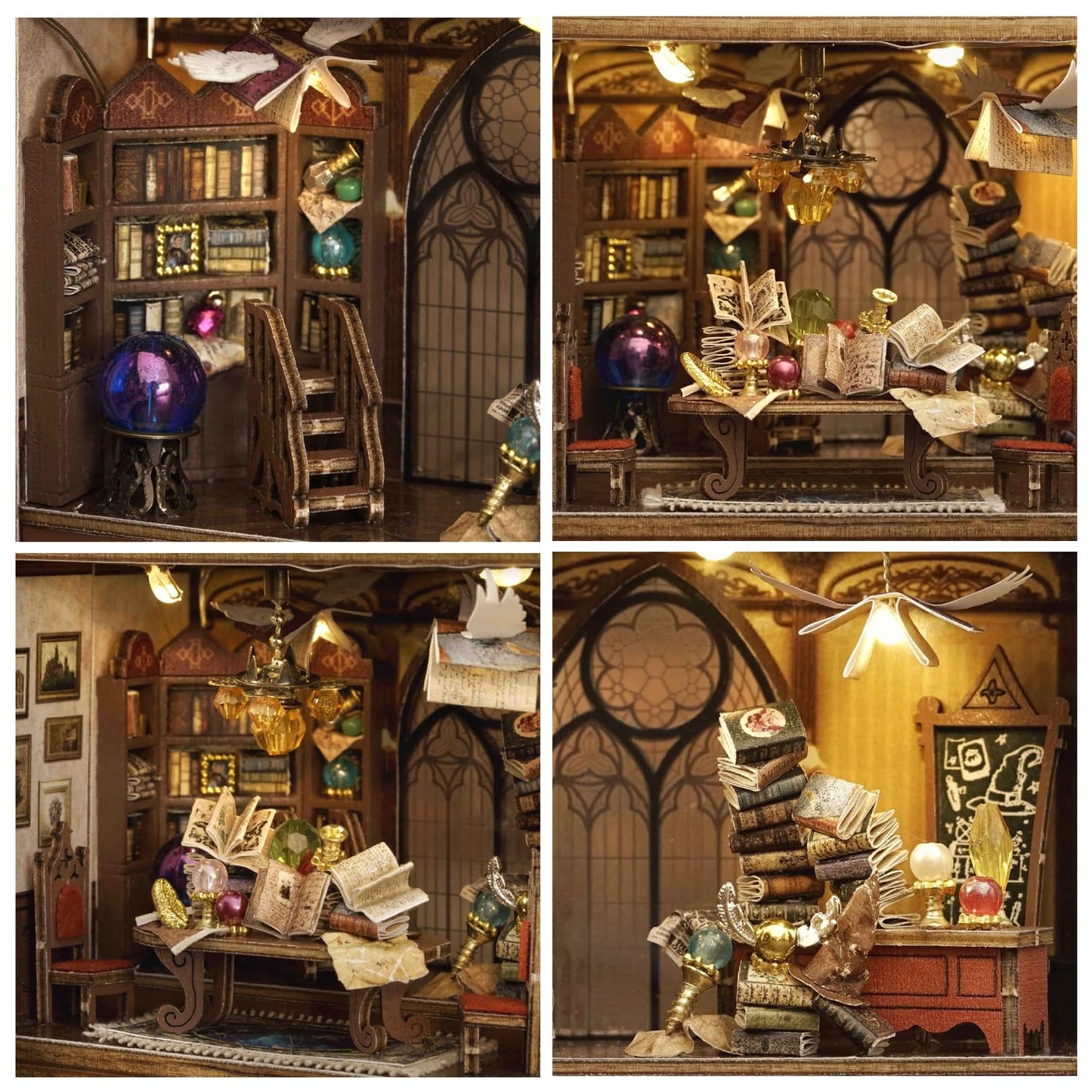 DIY Miniature House Kit  CUTEROOM Mini House Kit for mature-themed to Build  Wooden Dollhouse Making Kit with Furniture  Christmas Birthday Gifts (Magic)