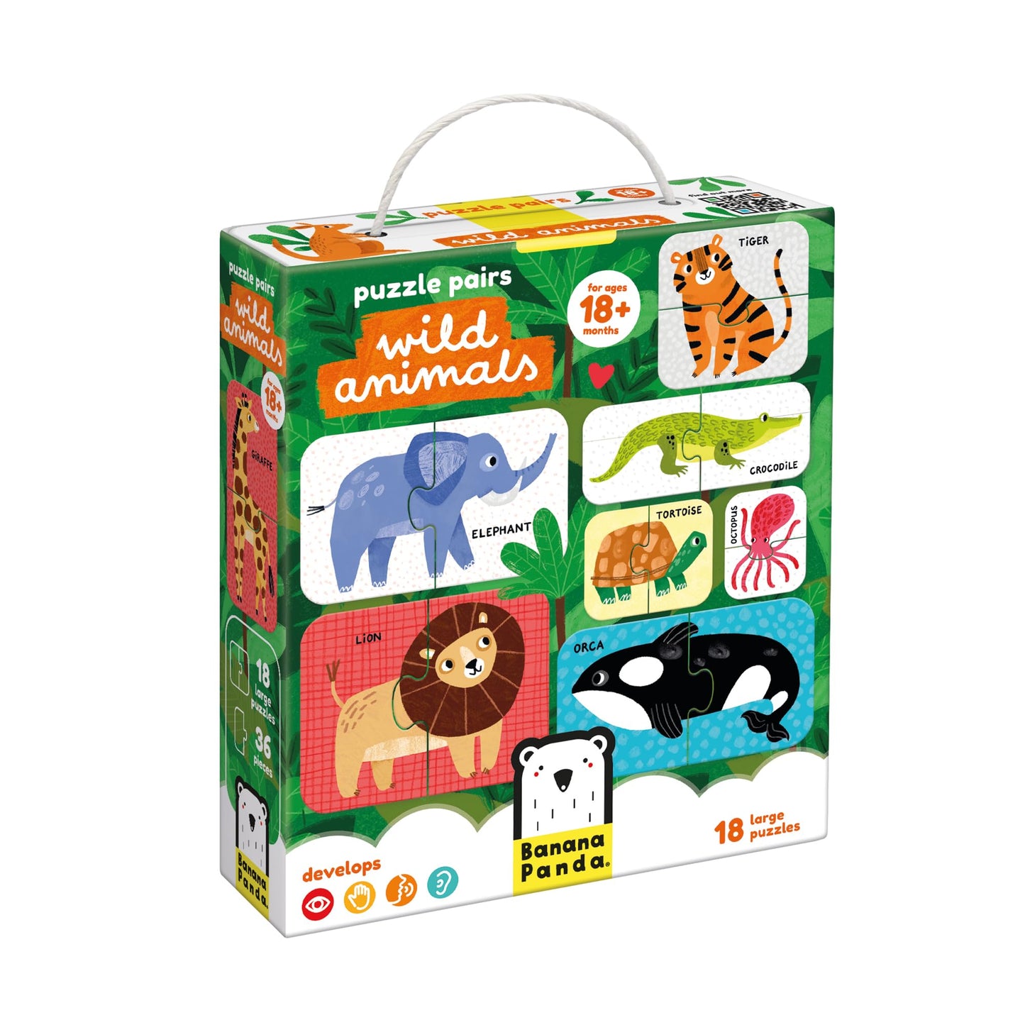Puzzle Pairs Wild Animals 18m+ Toddler Puzzle