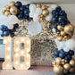 Navy Blue Balloons In Different Sizes 5 10 12 18Inch-134Pcs Navy Blue Balloons For Garland Arch