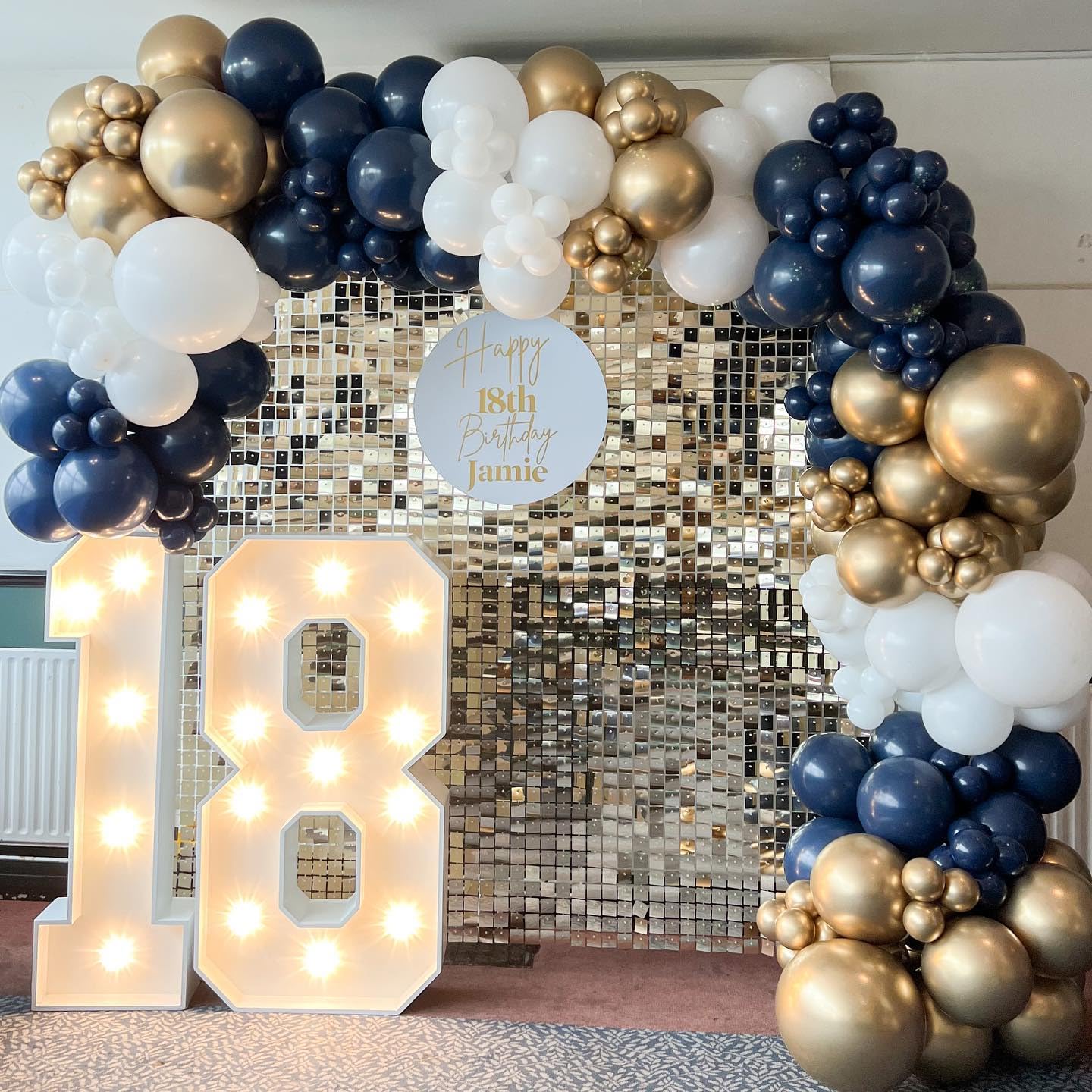 Navy Blue Balloons In Different Sizes 5 10 12 18Inch-134Pcs Navy Blue Balloons For Garland Arch