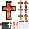 Chiisong 24 Sets He Never Leaves Crafts Kit DIY Tissue Paper Sign Crafts for Back to School Fall Harvest Thanksgiving Religious 