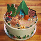 Woodland Animal Figurine Set, 16Pcs Realistic Forest Animal Figure Toys Woodland Creatures For Kids, Miniature Plastic Wildlife Animal Toys Figurine Party Favors Cake Diorama Baby Shower Decorations